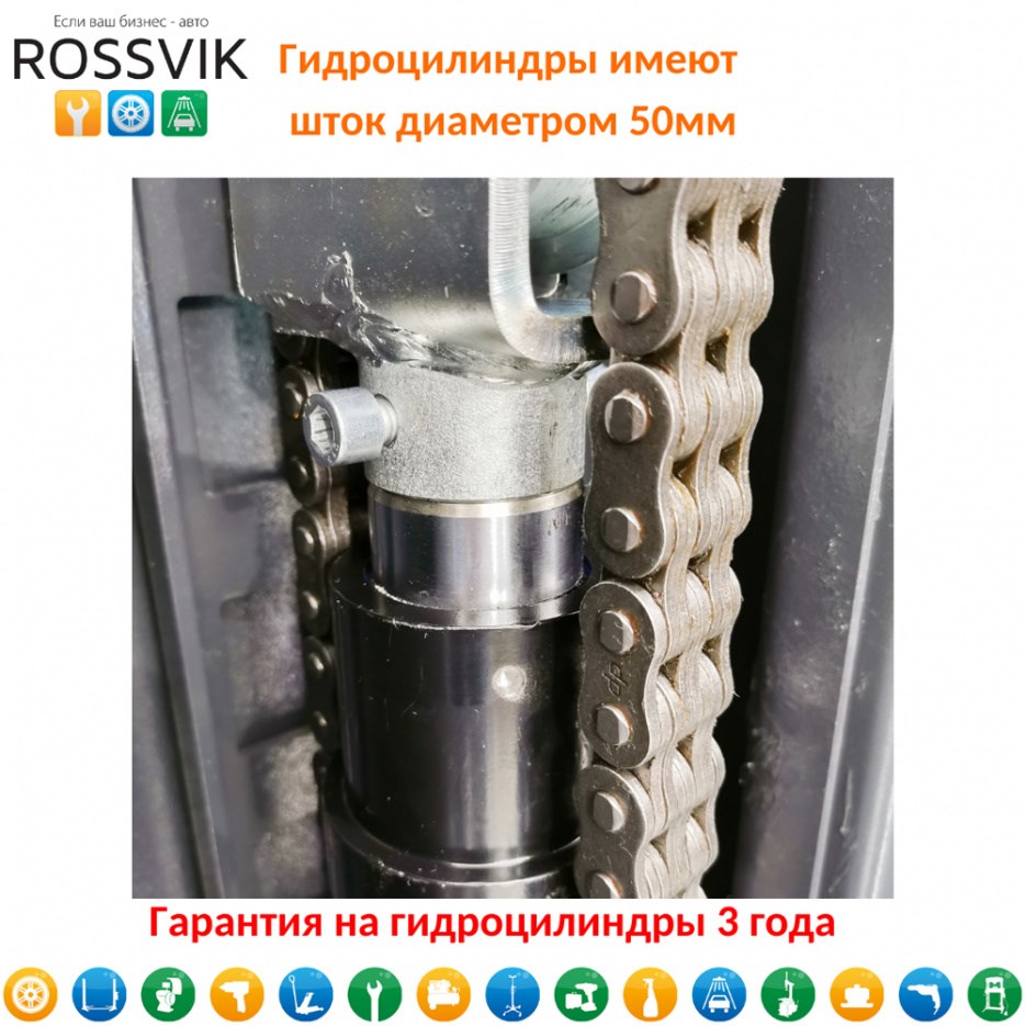 Двухстоечный подъемник ROSSVIK PRO V2-4.0 с нижней синхронизацией, г/п 4 т, 380 В